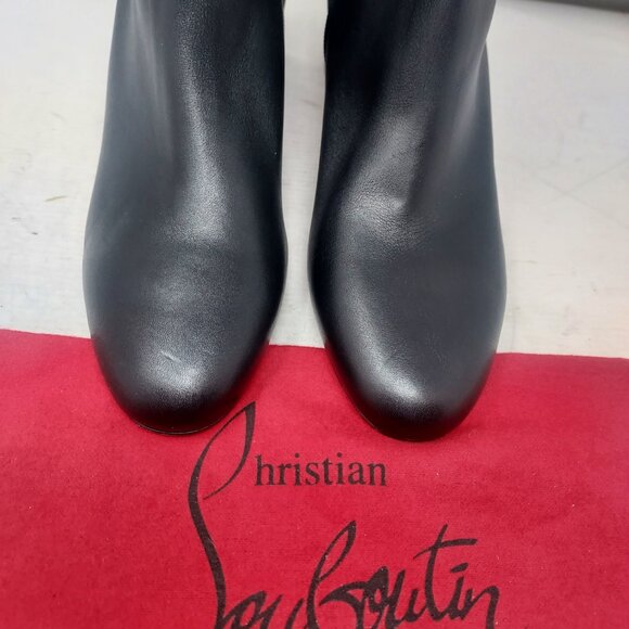 Christian Louboutin Black Turela Leather Ankle Boot - Picture 7 of 14